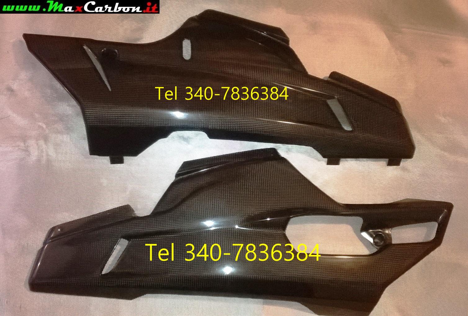 Carene Dx + Sx , Puntale Inferiore In Carbonio Ducati 848 1098 1198